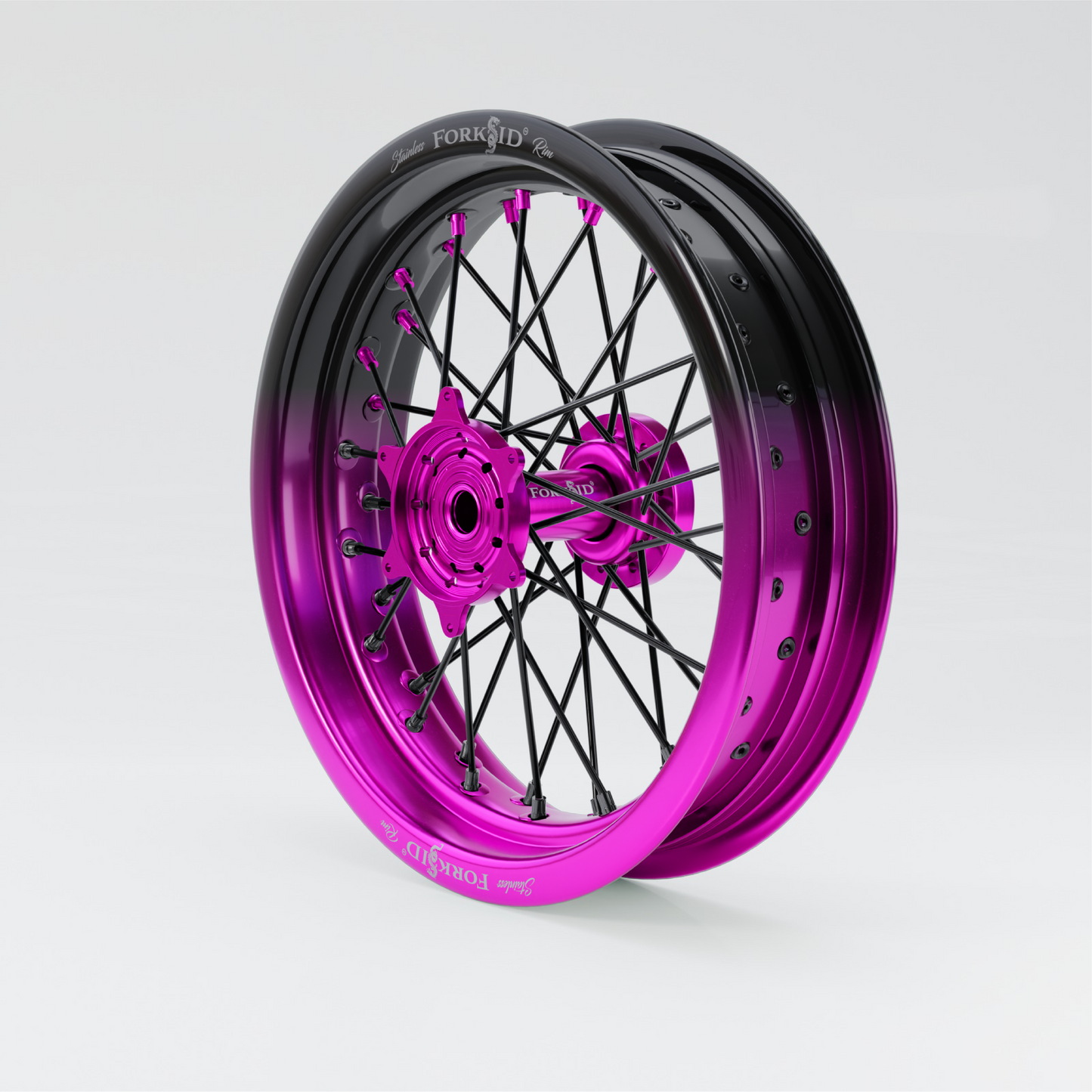 Faded Bi Color Supermoto Set ForksID Rim